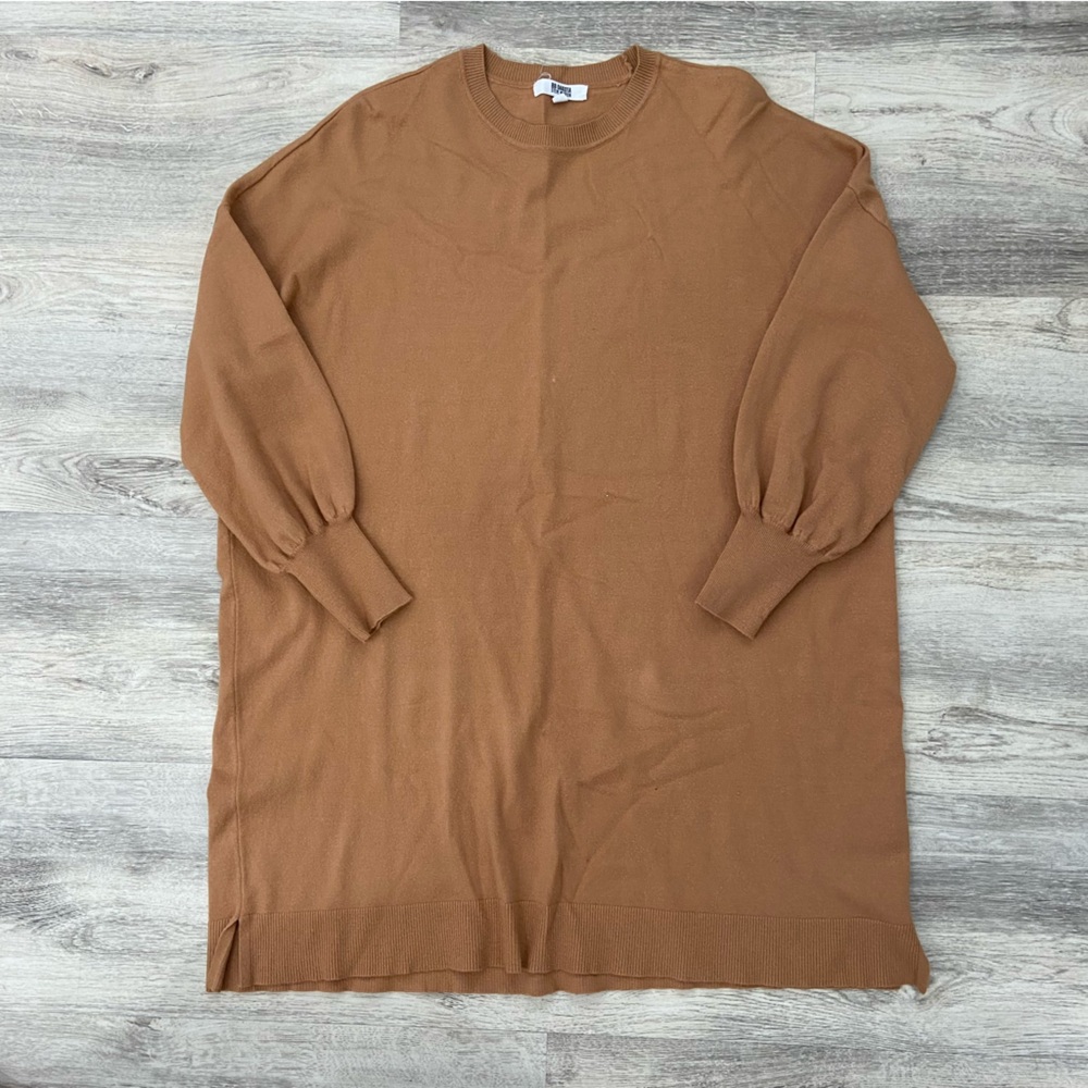 Steve Madden BB Dakota Brown Sweater Dress